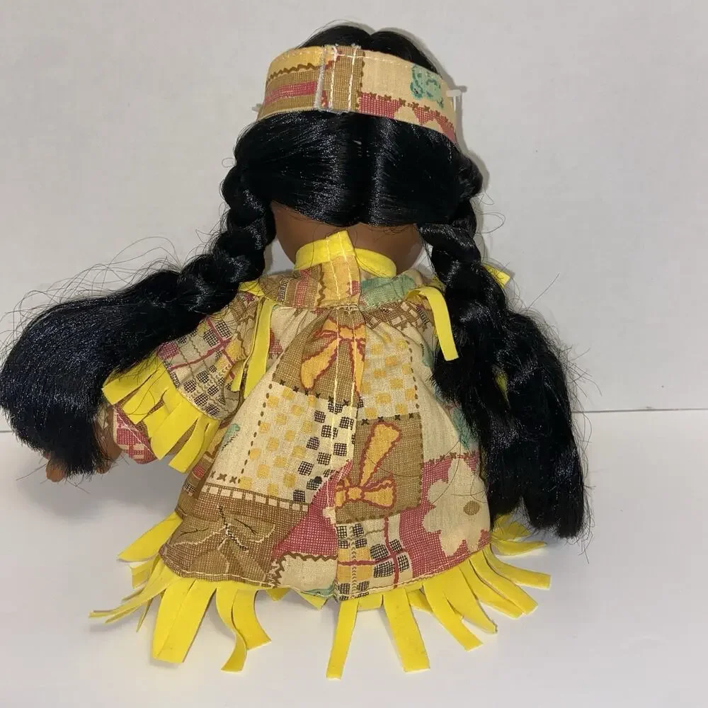 GI-GO Toys Vinyl Cloth Native American Indian Doll. 12